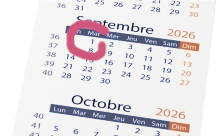 Calendrier 1er septembre 2026